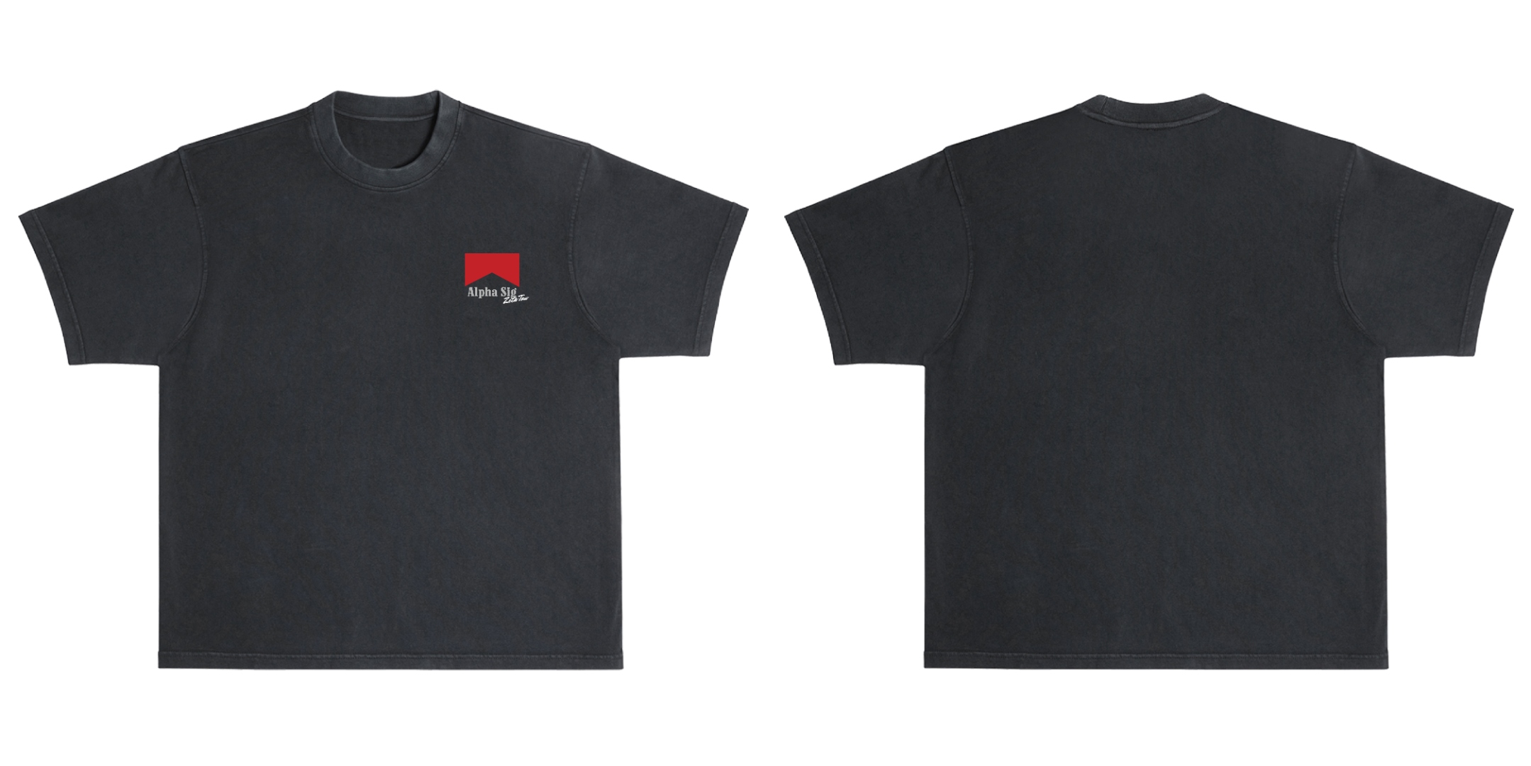 Alpha Sig Members Black Tee