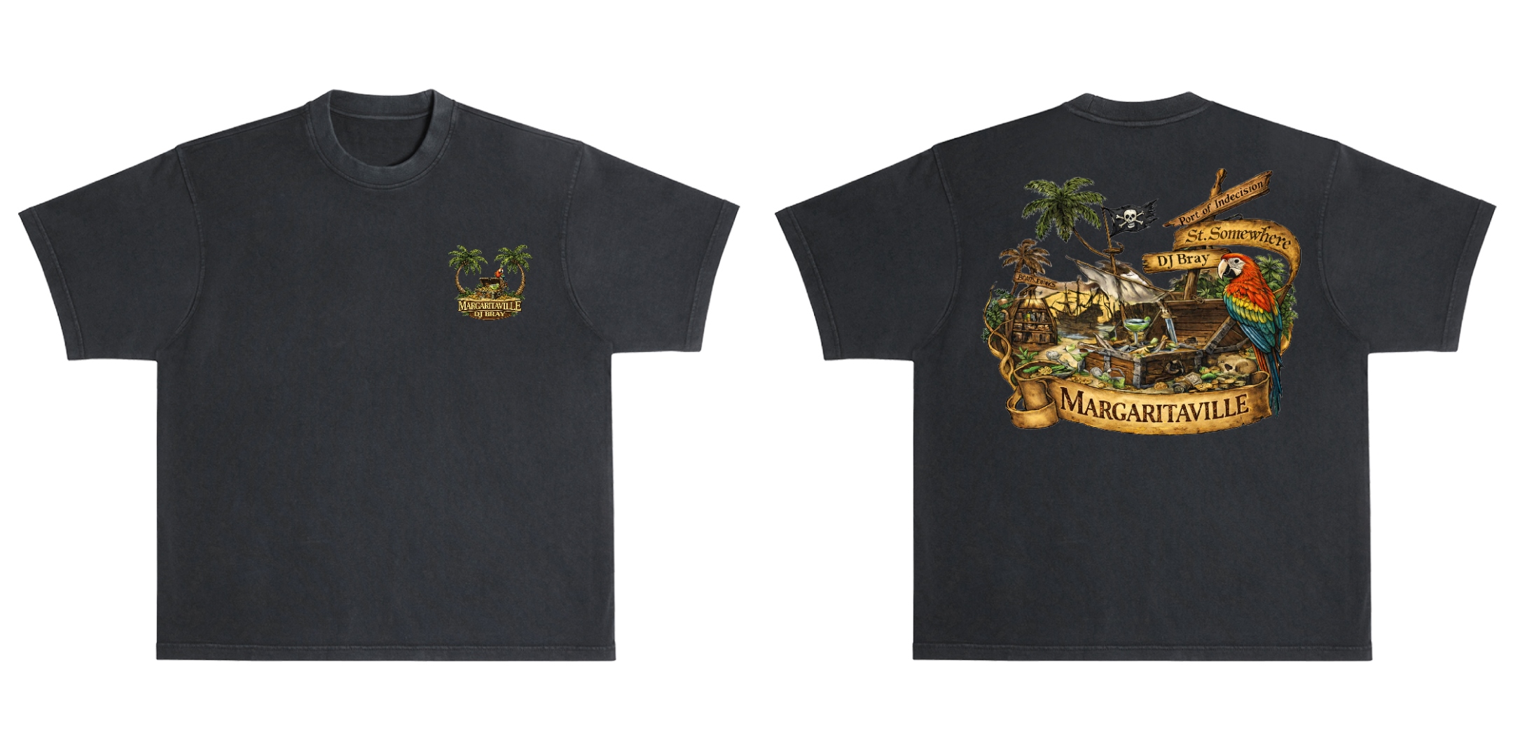 DJ Bray Margville Black Tee