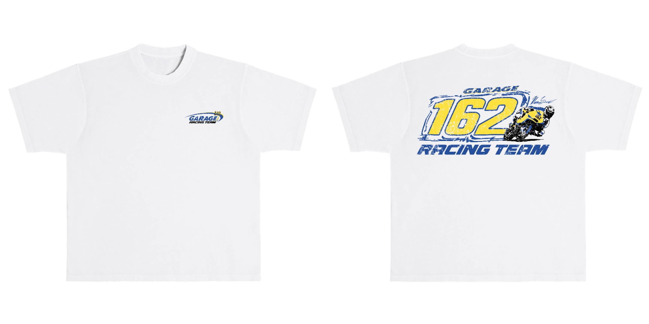 Garage 162 White Tee Design