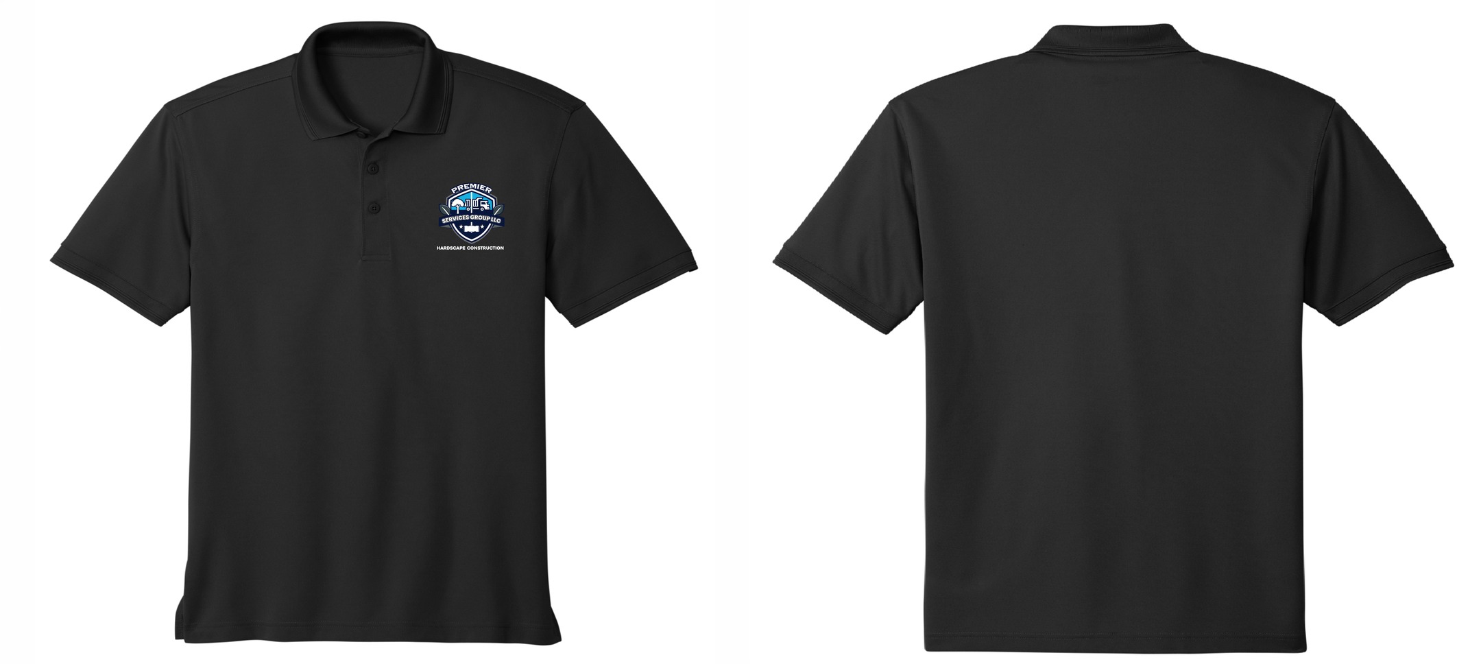 Premier Services Black Polo