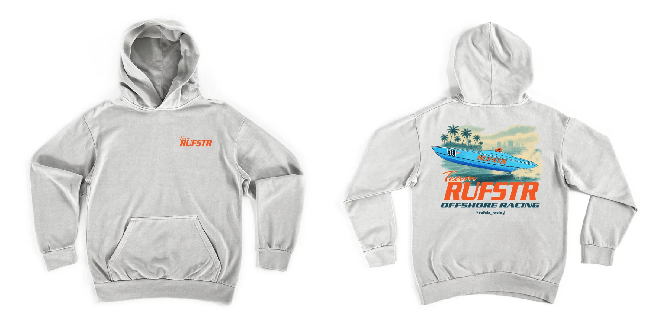 RUFSTR Grey Hoodie