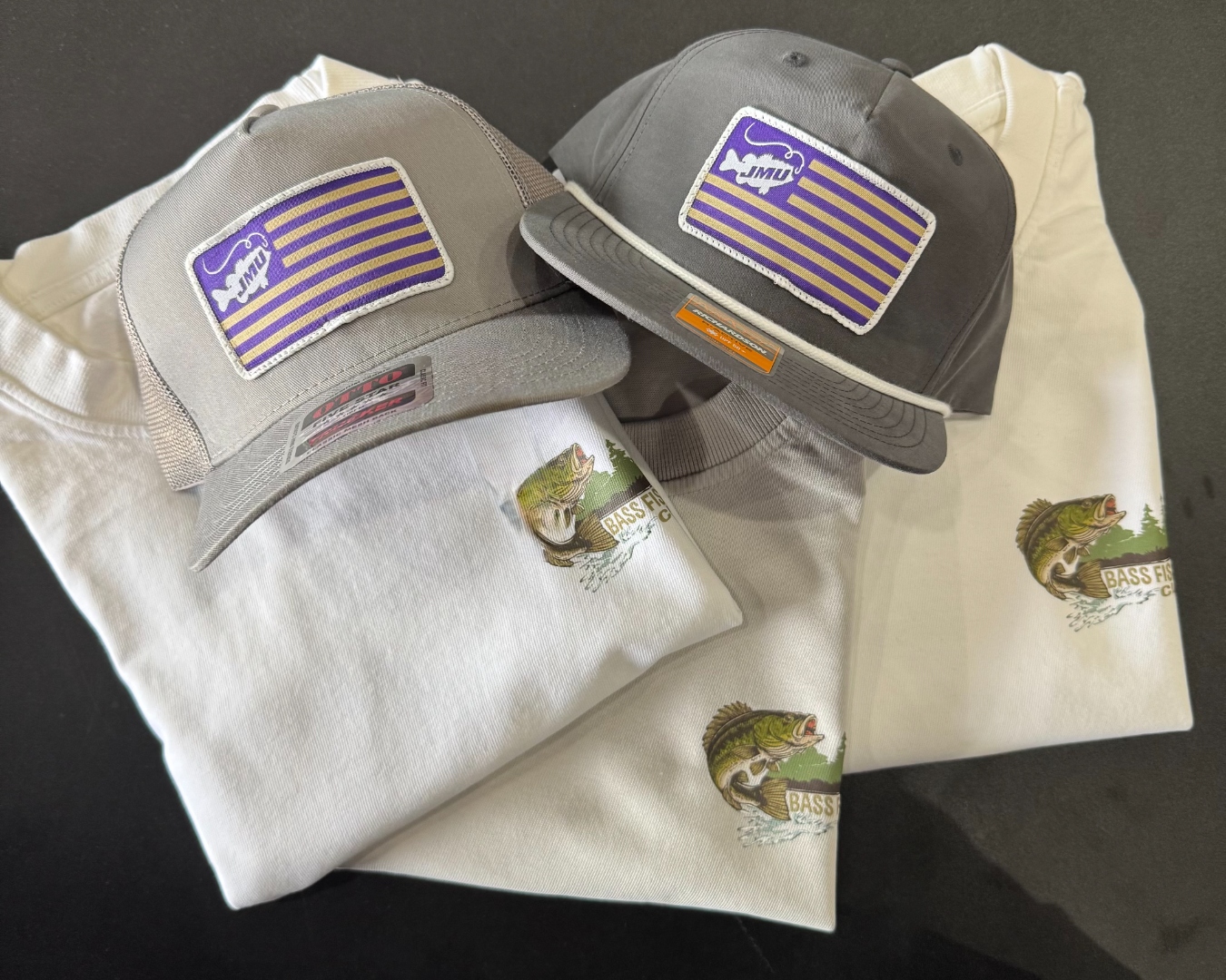 Bass Fishing Club hats and tees