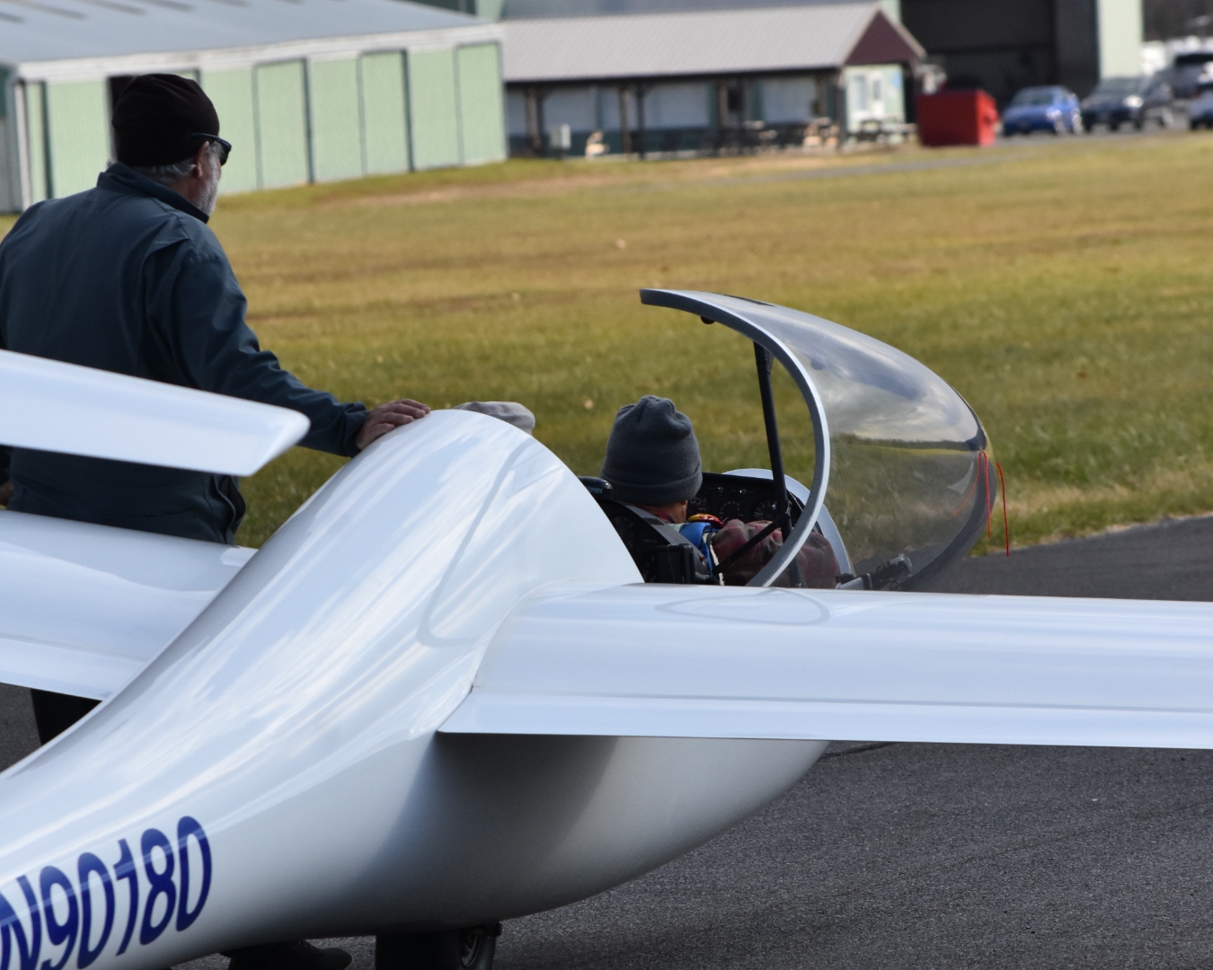 MASA pilot in cockpit pre-flight